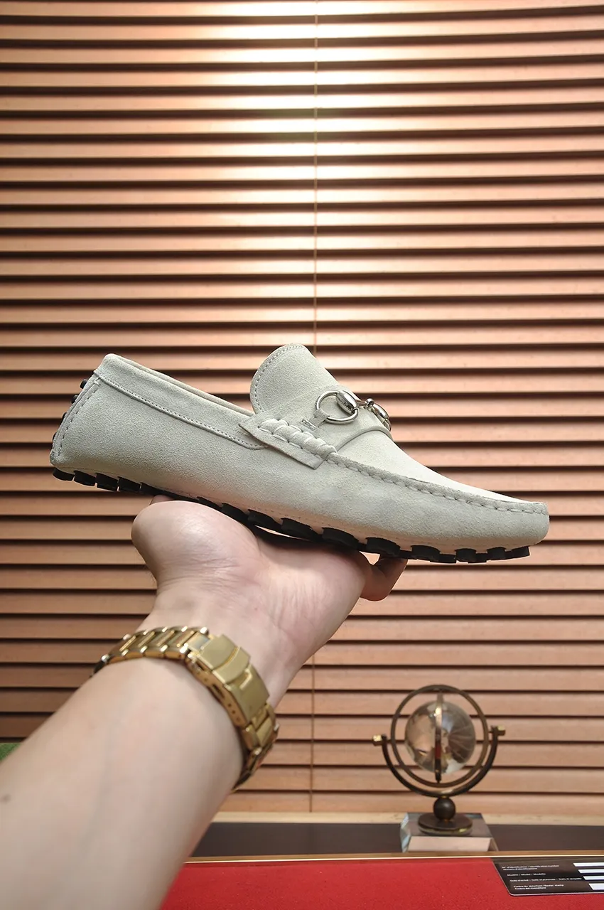 Men's Men's Shoes💰420💶【GUCCI】 (High-end Niuli) New 🍀Gucci*——Gucci Doudou Shoes! Made of imported original cowhide, the inner top layer is comfortable cowhide lining! Original wear-resistant rubber outsole! High quality products! Code number 38-44!